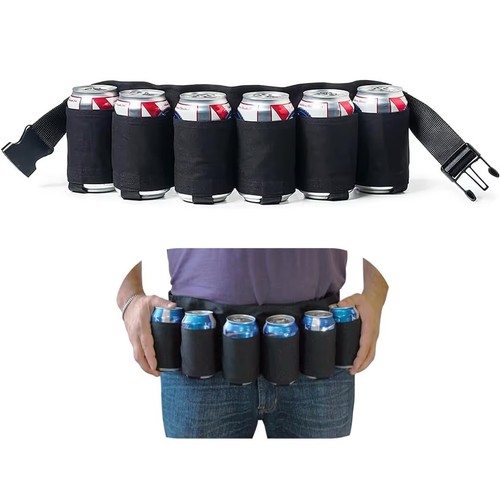Can beer belt holder waist - 6-can,